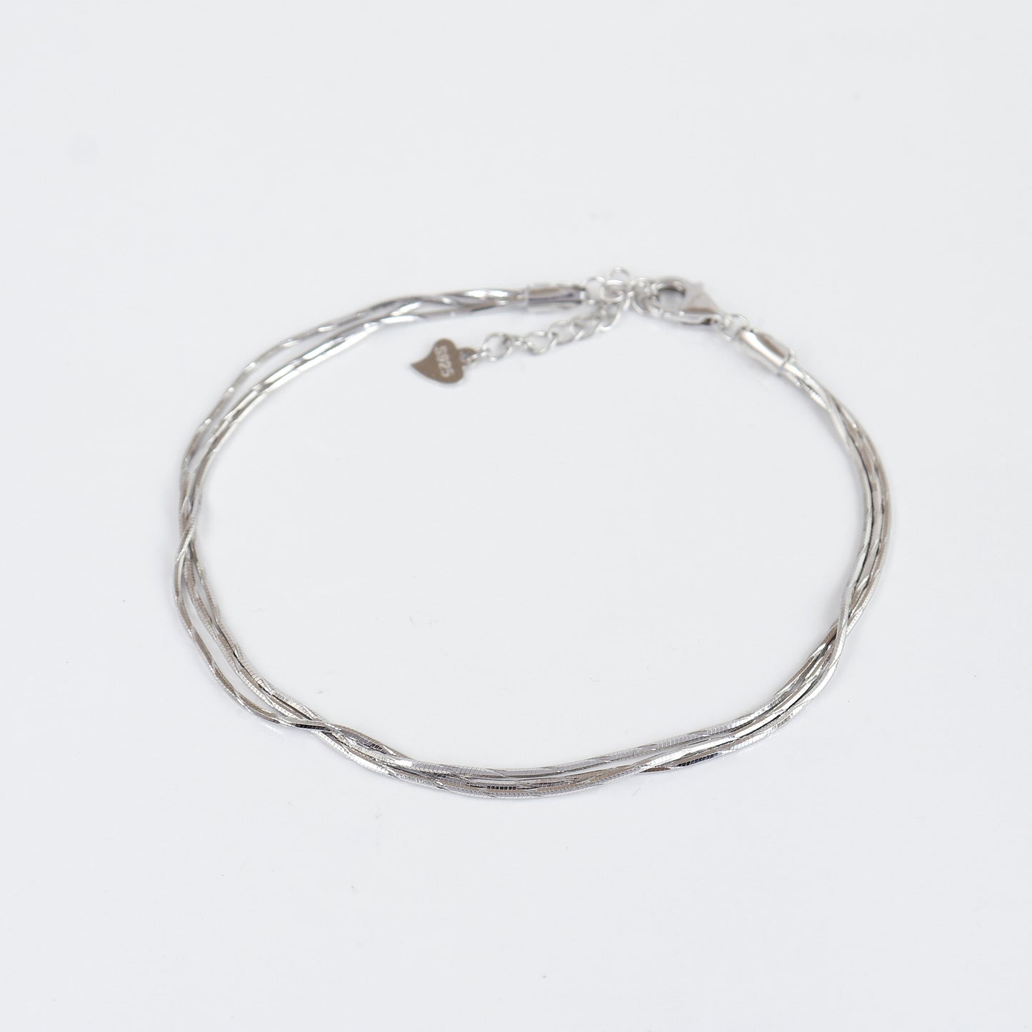 Twisted Sterling Silver Anklet