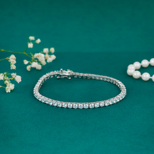 CZ Stone Studded Tennis Bracelet