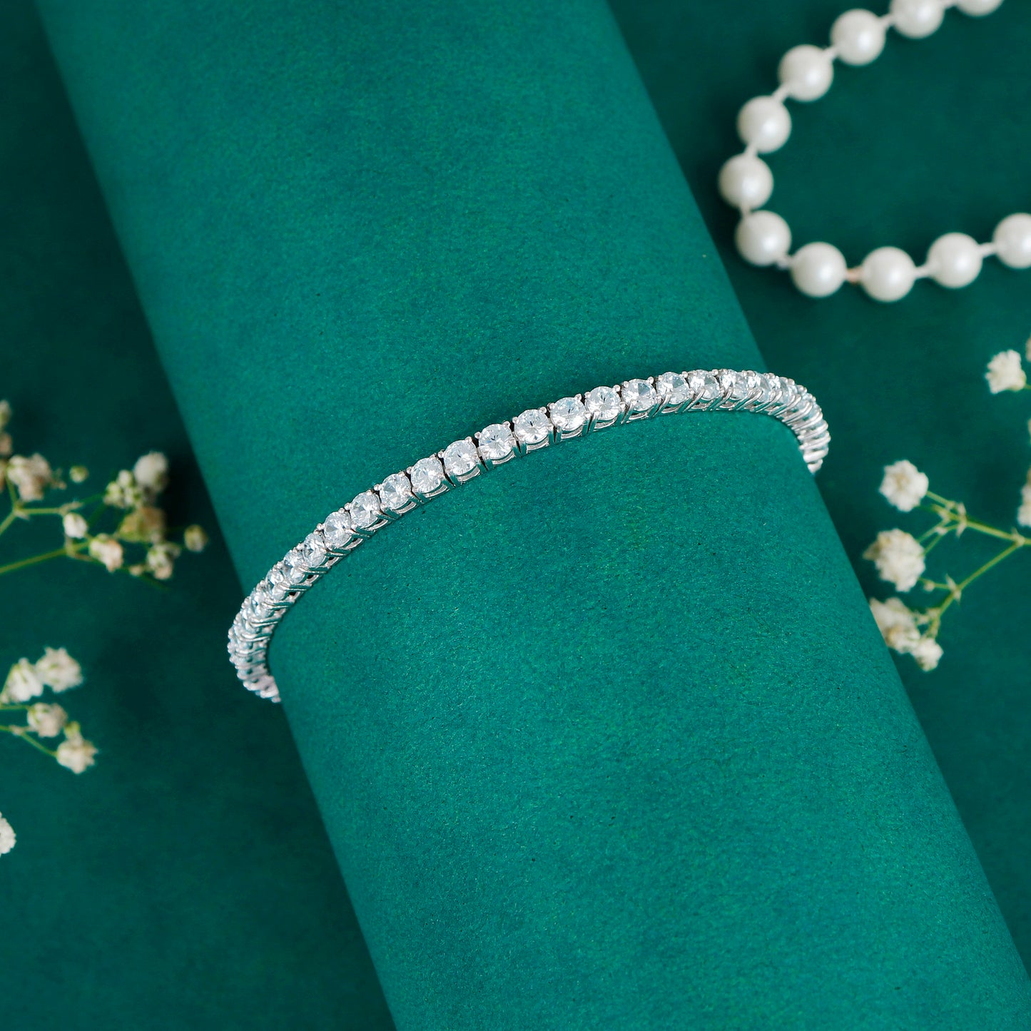 Adjustable Tennis Slider Bracelet