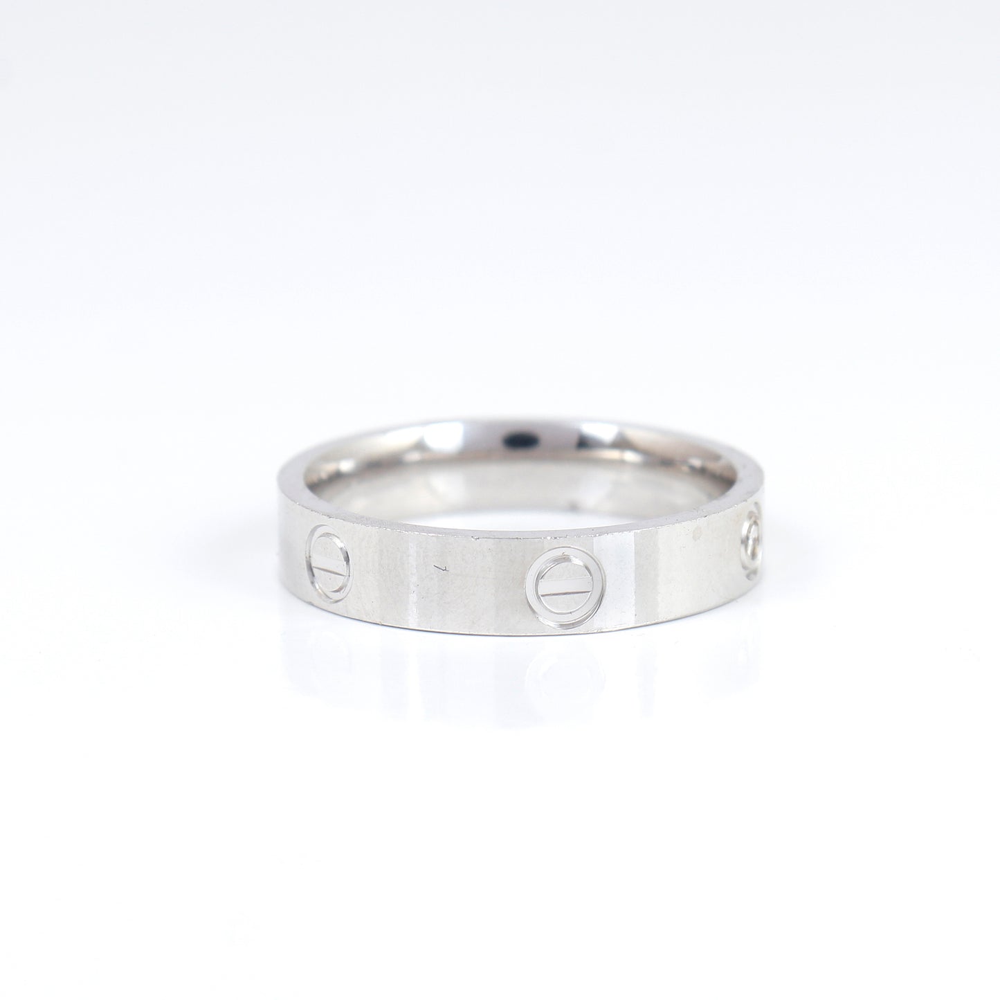 Silver Cartier-Style Ring Band