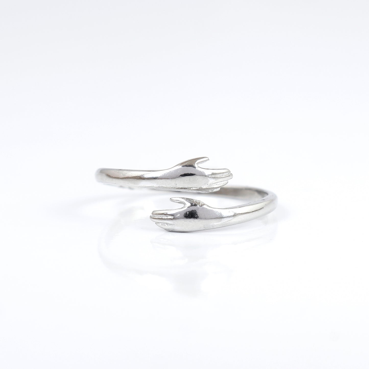 Silver Adjustable Hug Ring
