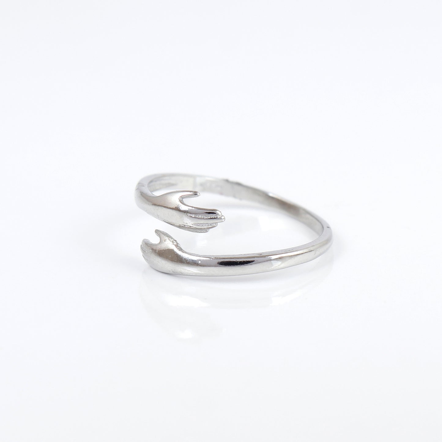 Silver Adjustable Hug Ring