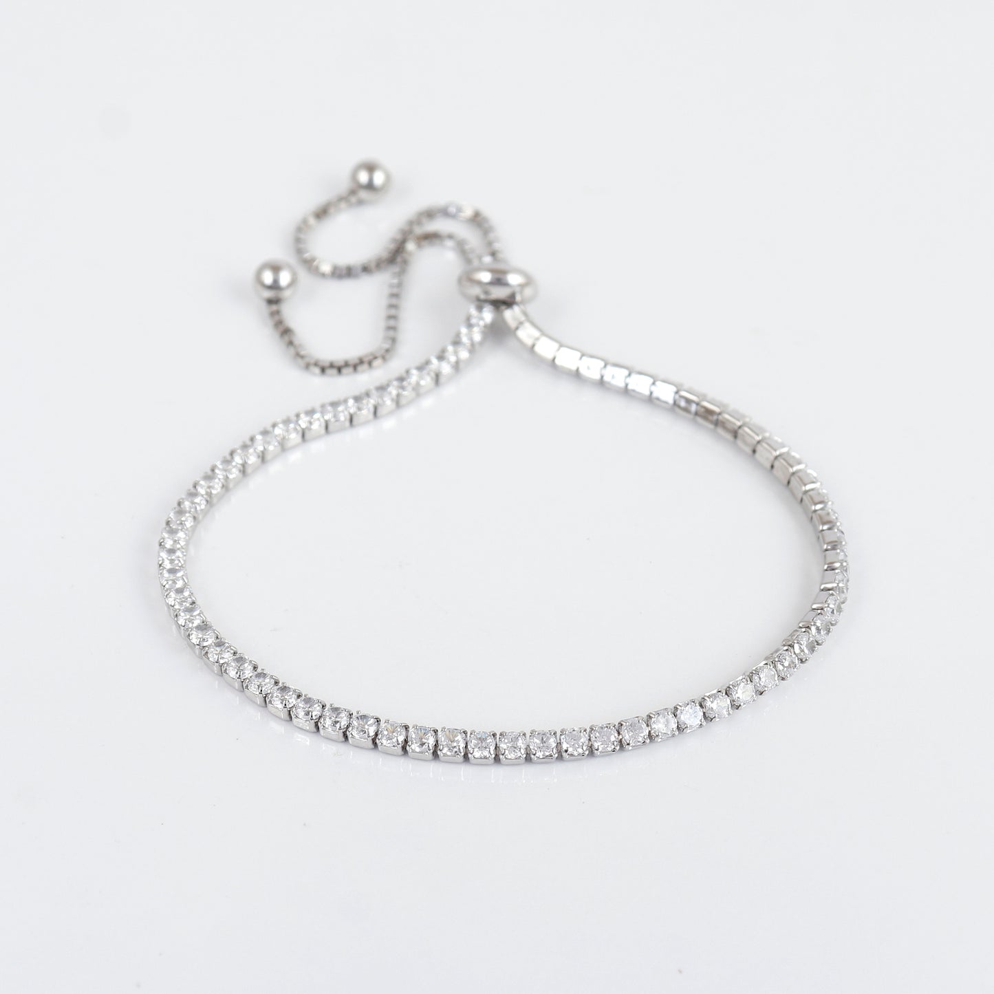 Adjustable Tennis Slider Bracelet