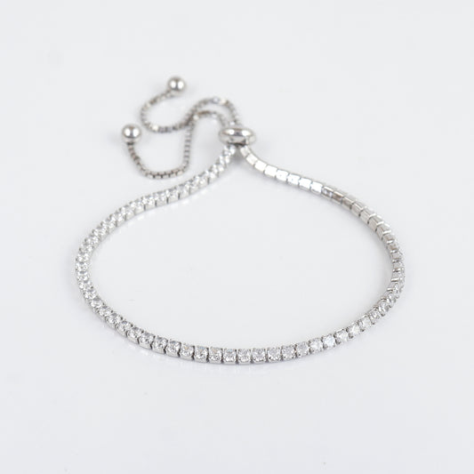 Adjustable Tennis Slider Bracelet