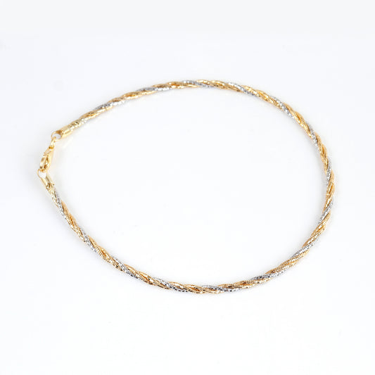 Italian silver anklet