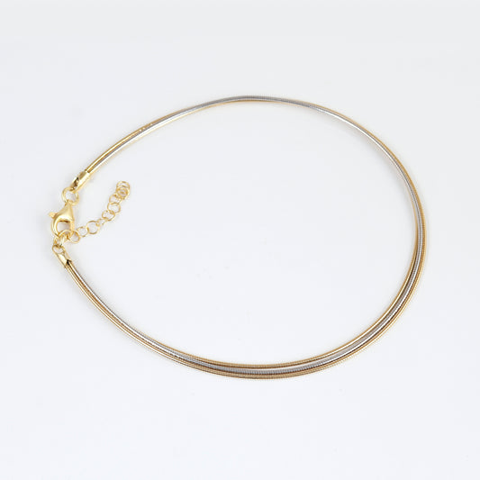 Dual Shade Designer Silver Payal