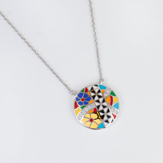 925 Sterling Silver Pendant Necklace with CZ