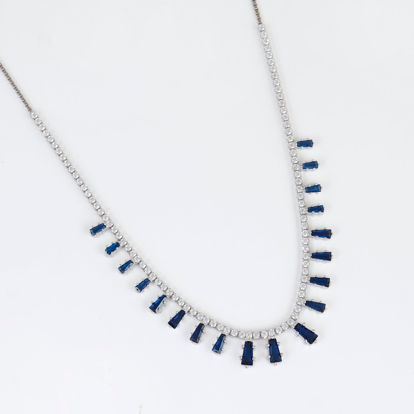 Blue Stone Studded Necklace