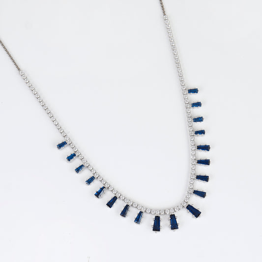 Blue Stone Studded Necklace
