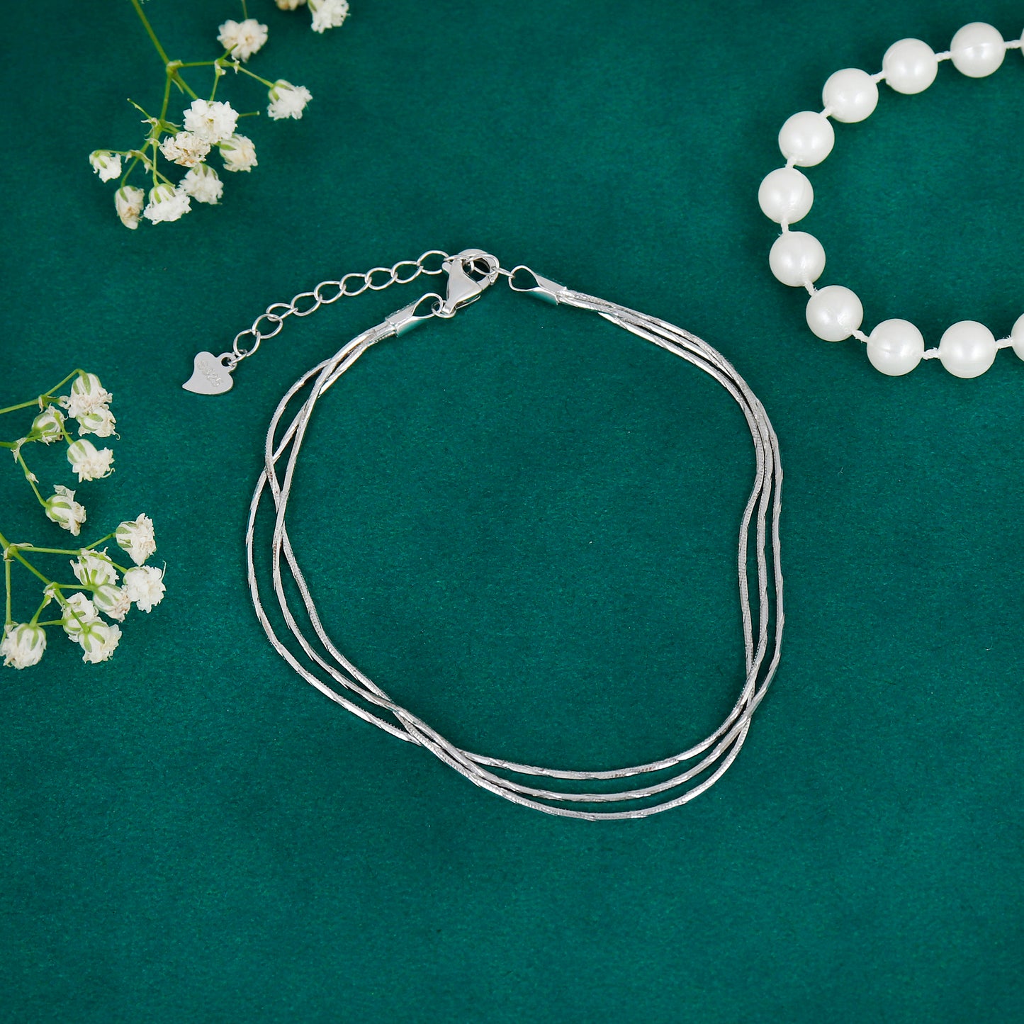 Triple Strand Minimalist Bracelet