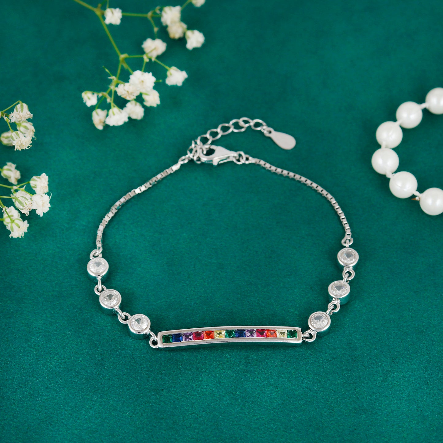 Rainbow Stone Bracelet