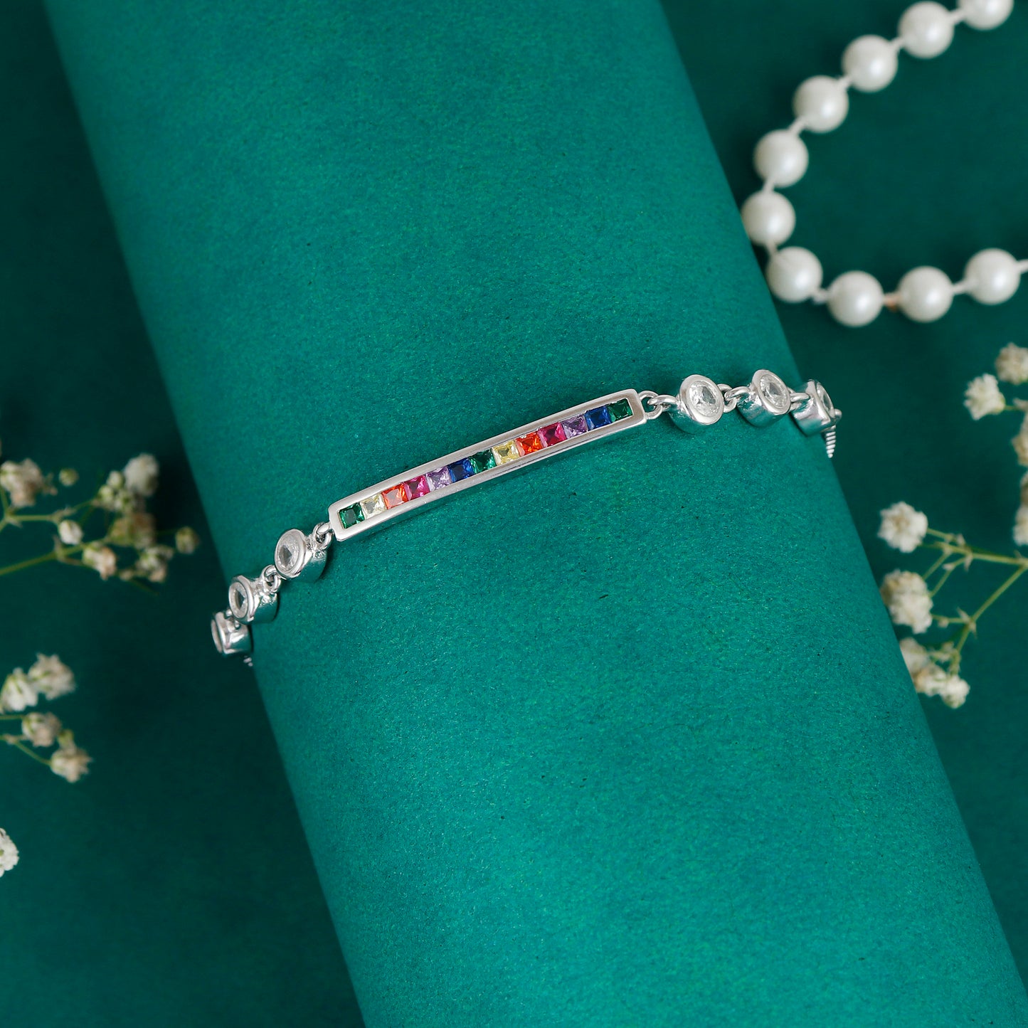 Rainbow Stone Bracelet