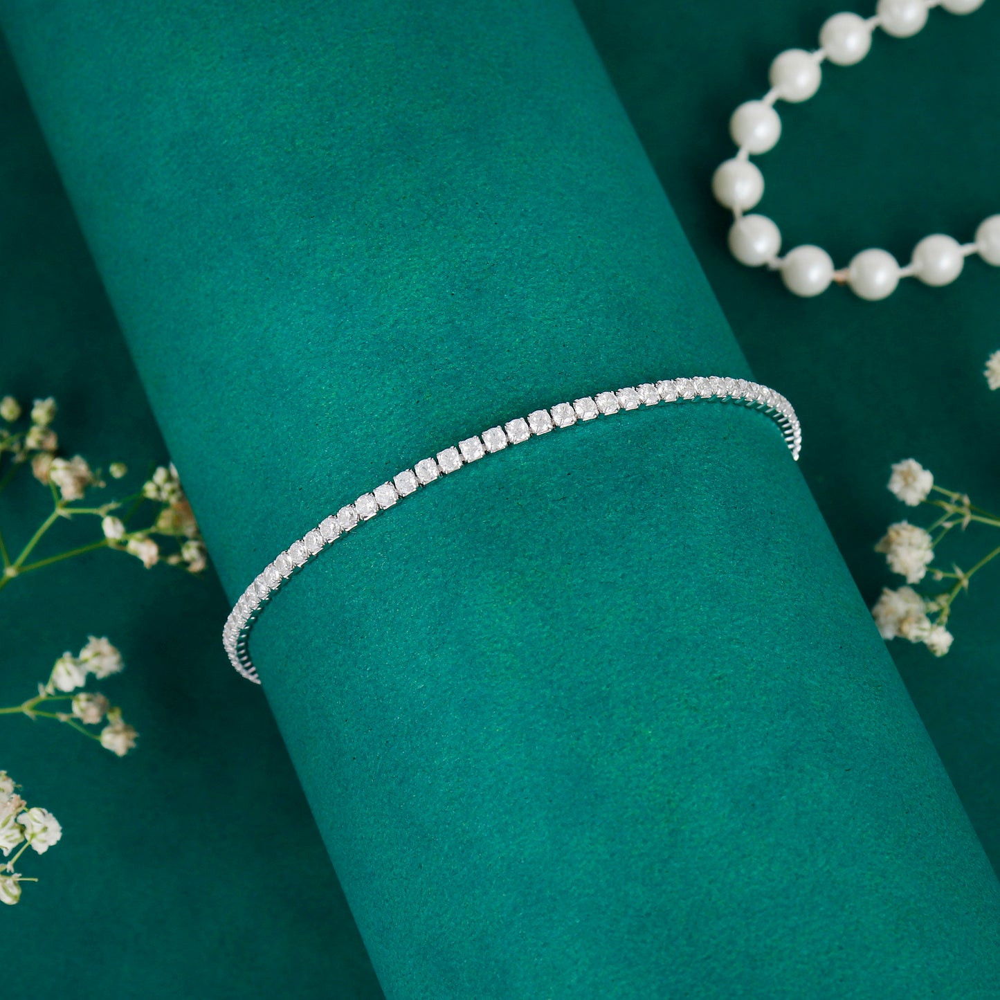 CZ Stone Studded Tennis Bracelet