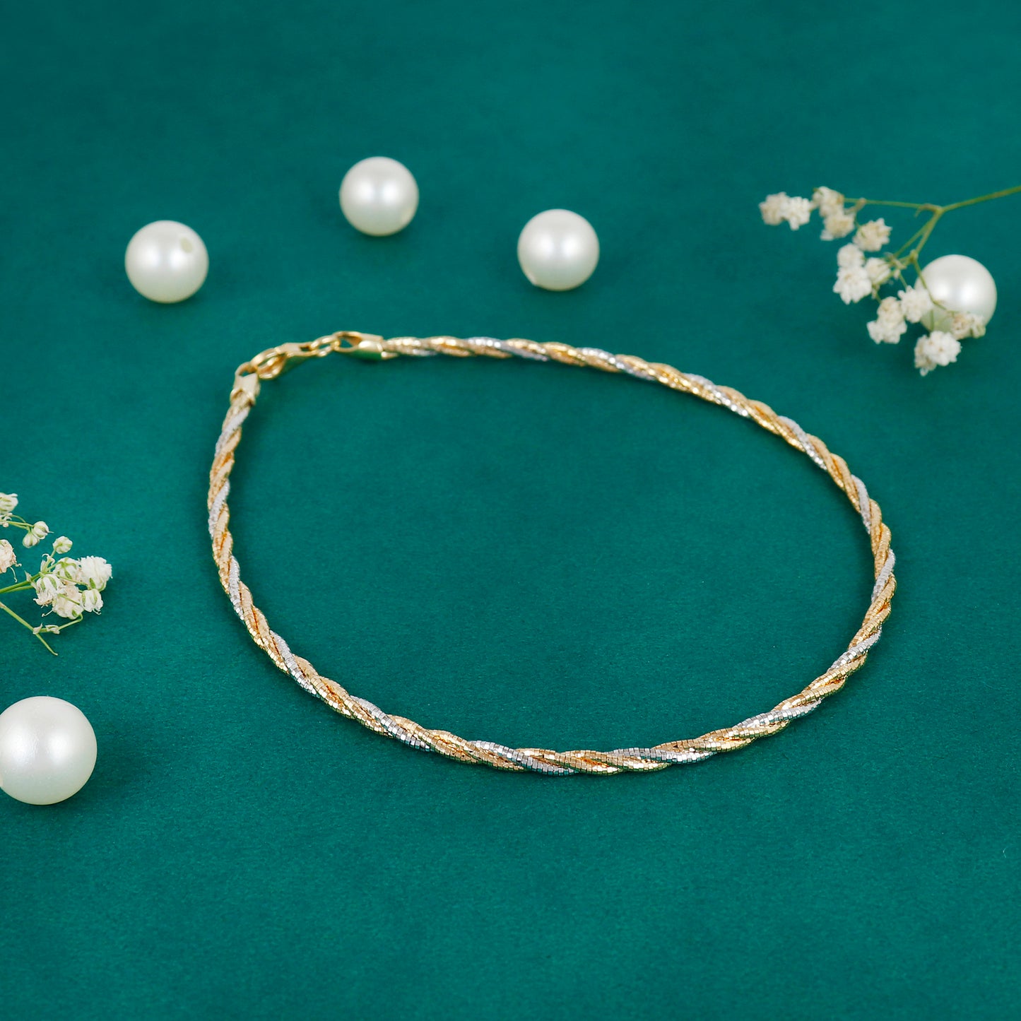 Italian silver anklet