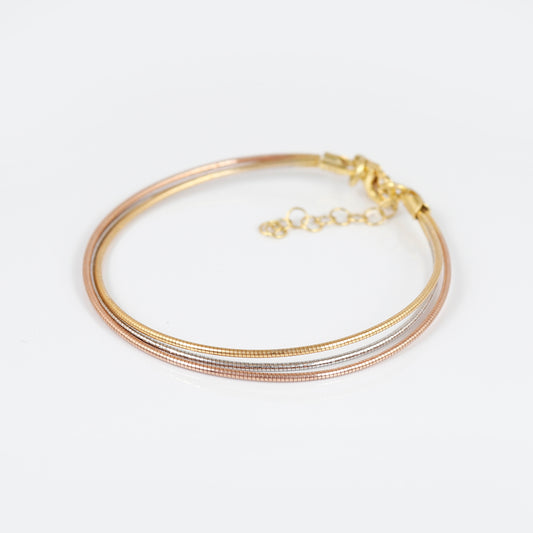 RoseGold Plated Multi Layered Bracelet