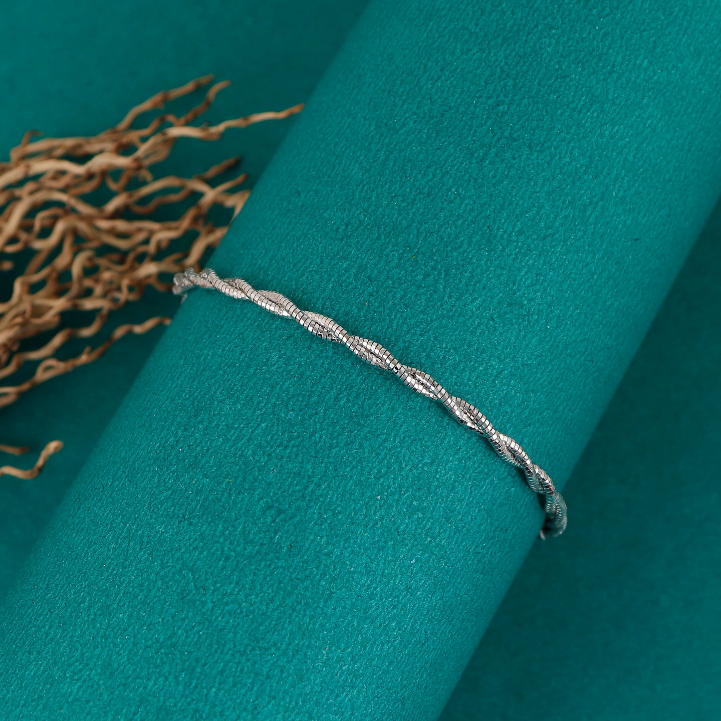 Silver Twisted Wire Bracelet