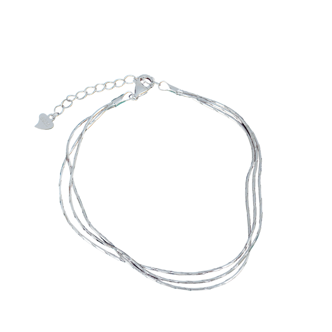 Triple Strand Minimalist Bracelet
